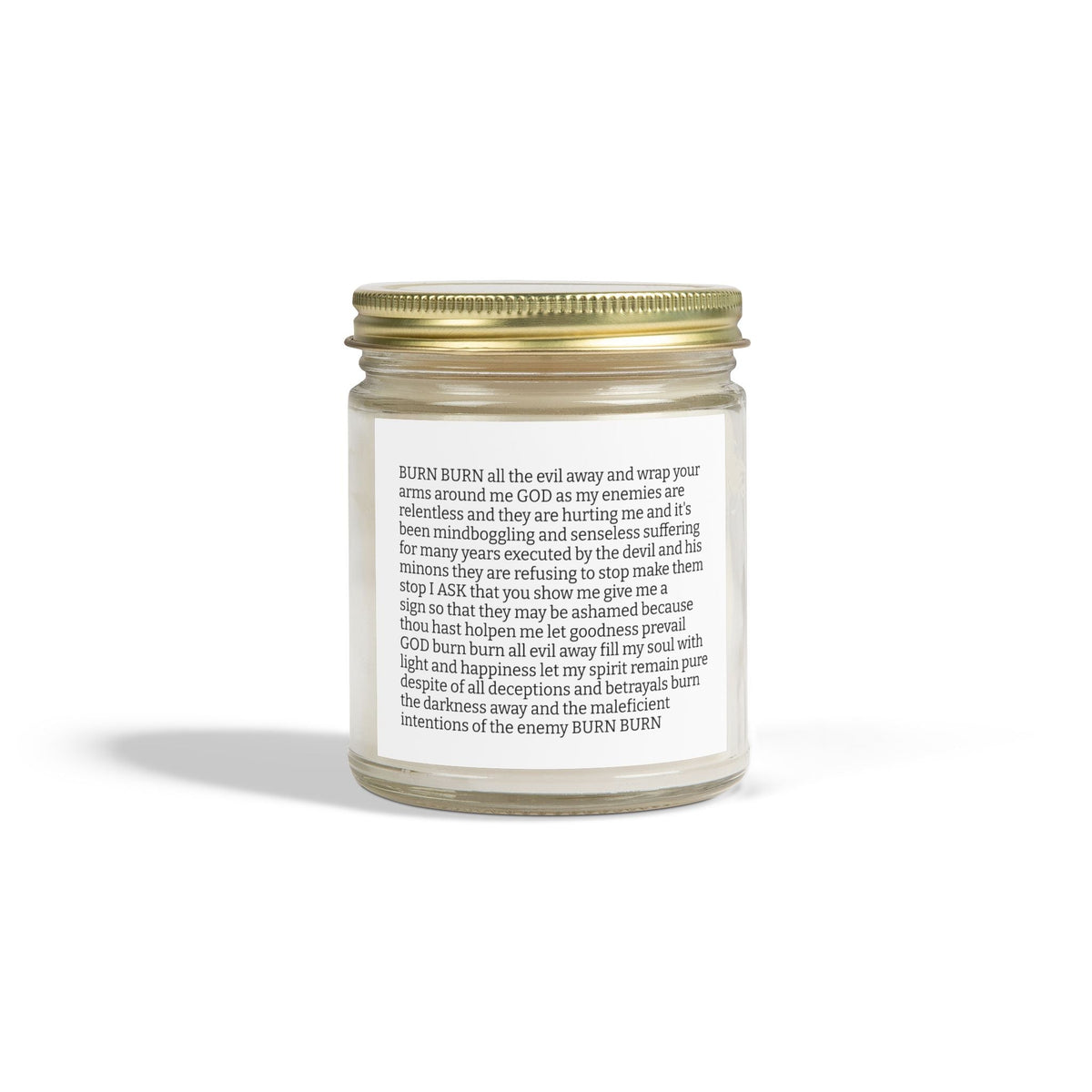 Burn the Evil Away — A Scented Prayer Candle