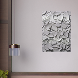 Spasimo — Greek Good Luck Wall Art, Brushed Aluminium