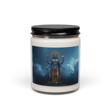 Lord Vishnu He Who Sustains white sage and lavender soy candle front — Le Van Kamp Studio