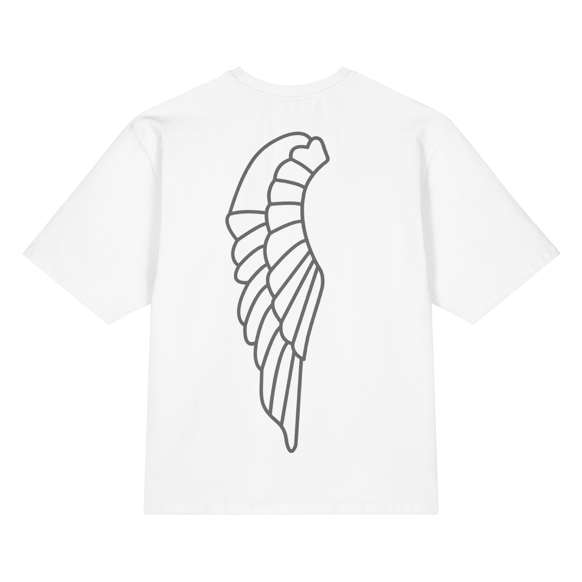 Alien Signal Is Wisdom oversized affirmation tee back — Le Van Kamp Studio