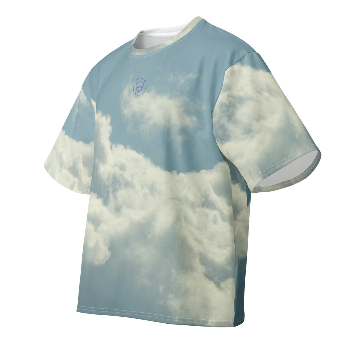 Step Into The Zone oversized cotton t-shirt front — Le Van Kamp Studio