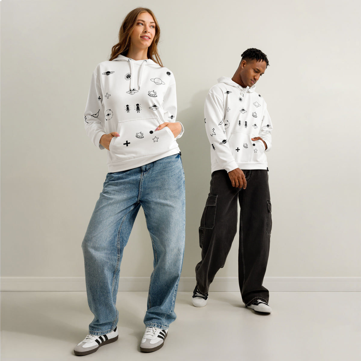 Faith in the Universe cotton hoodie lifestyle — Le Van Kamp Studio
