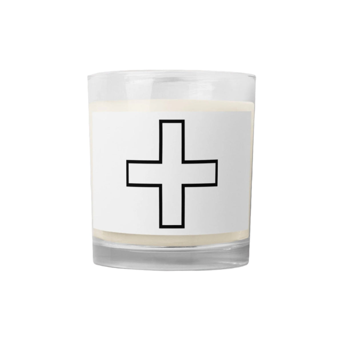 Blessing from God soy wax candle side view — Le Van Kamp Studio