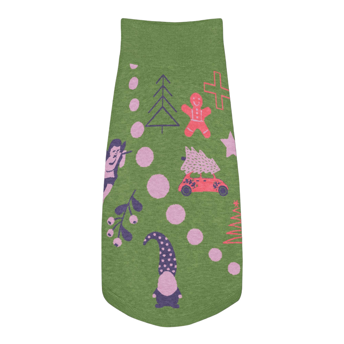 XMAS knitted pet sweater front — Le Van Kamp Studio