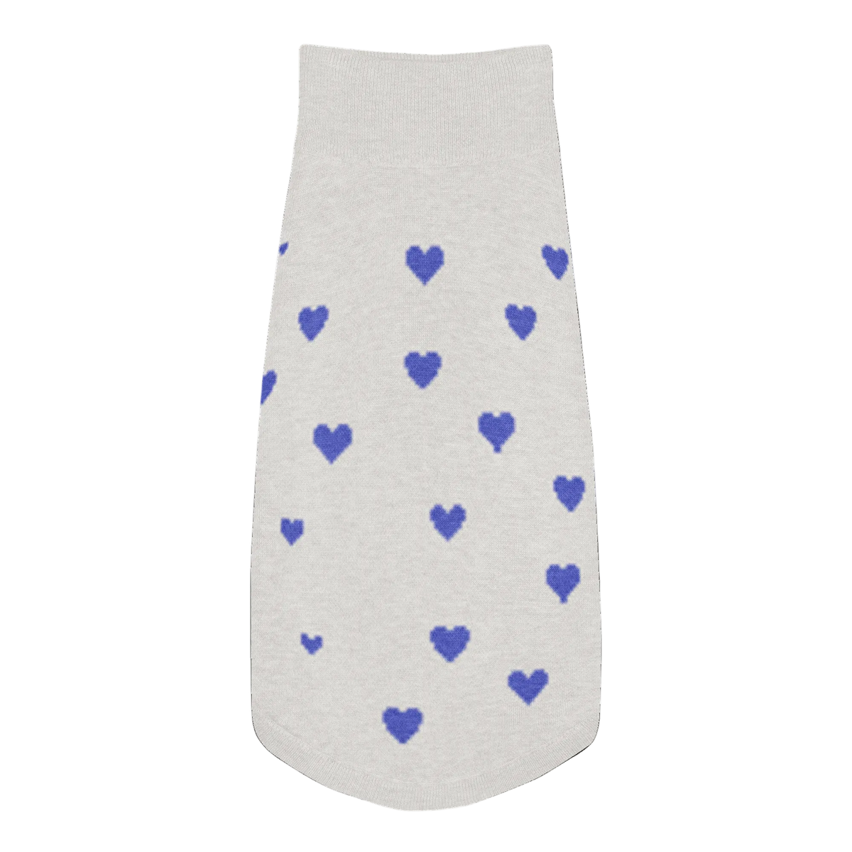 LOVE ME knitted pet sweater front — Le Van Kamp Studio