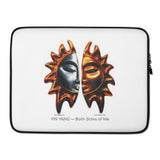 Yin Yang — both sides of me, laptop sleeves and mobile cases lifestyle designs by Merete Van Kamp for Le Van Kamp Studio