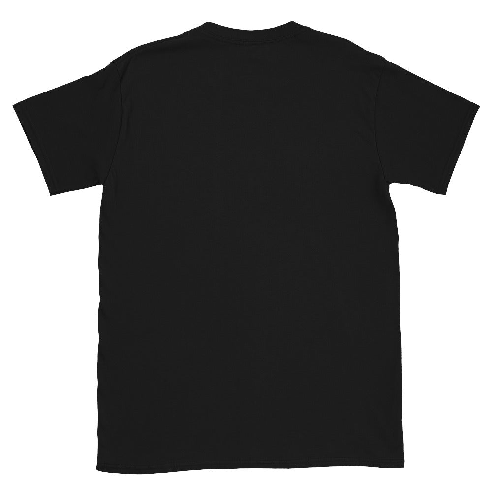 To Be or Not to Be II unisex tee black back — Le Van Kamp Studio
