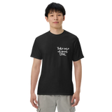 Take Care of Your Soul — Affirmation Unisex Garment-Dyed Heavyweight T-Shirt in Black