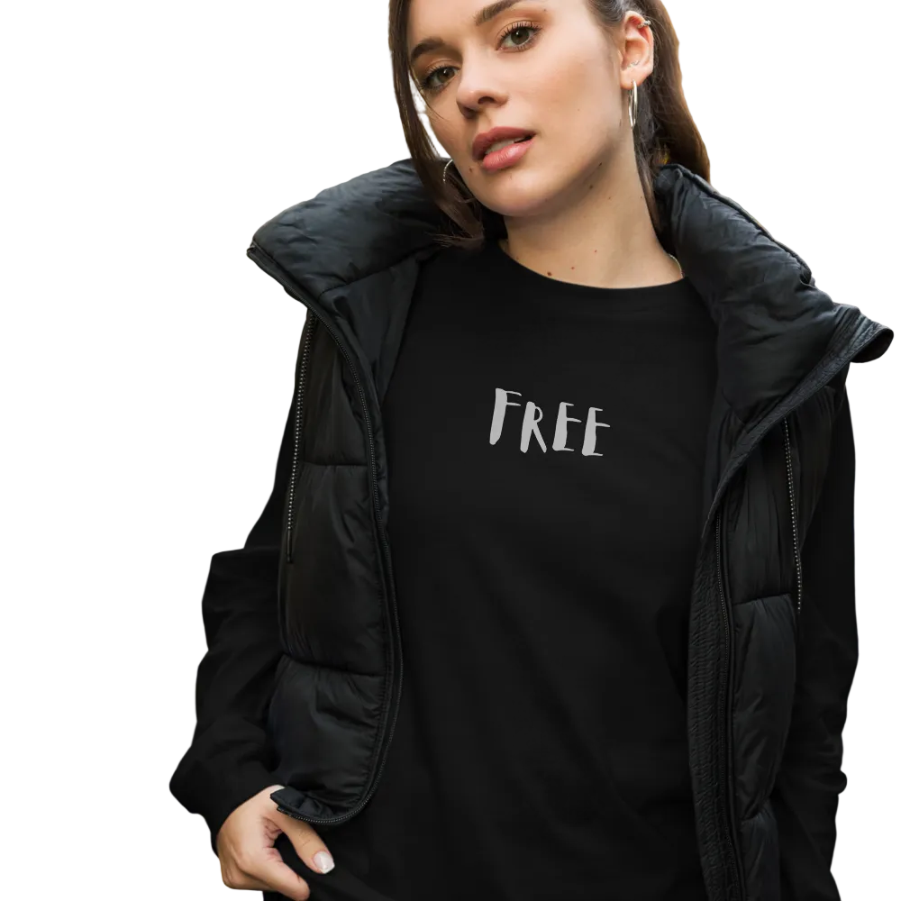 I Am Free from All Your Projections Unbounded Tee III front detail — Le Van Kamp Studio