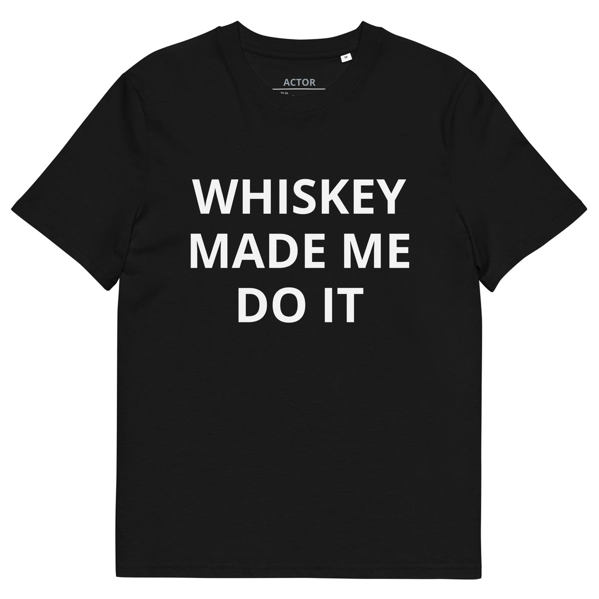 You Made Me Do It II organic tee black front — Le Van Kamp Studio