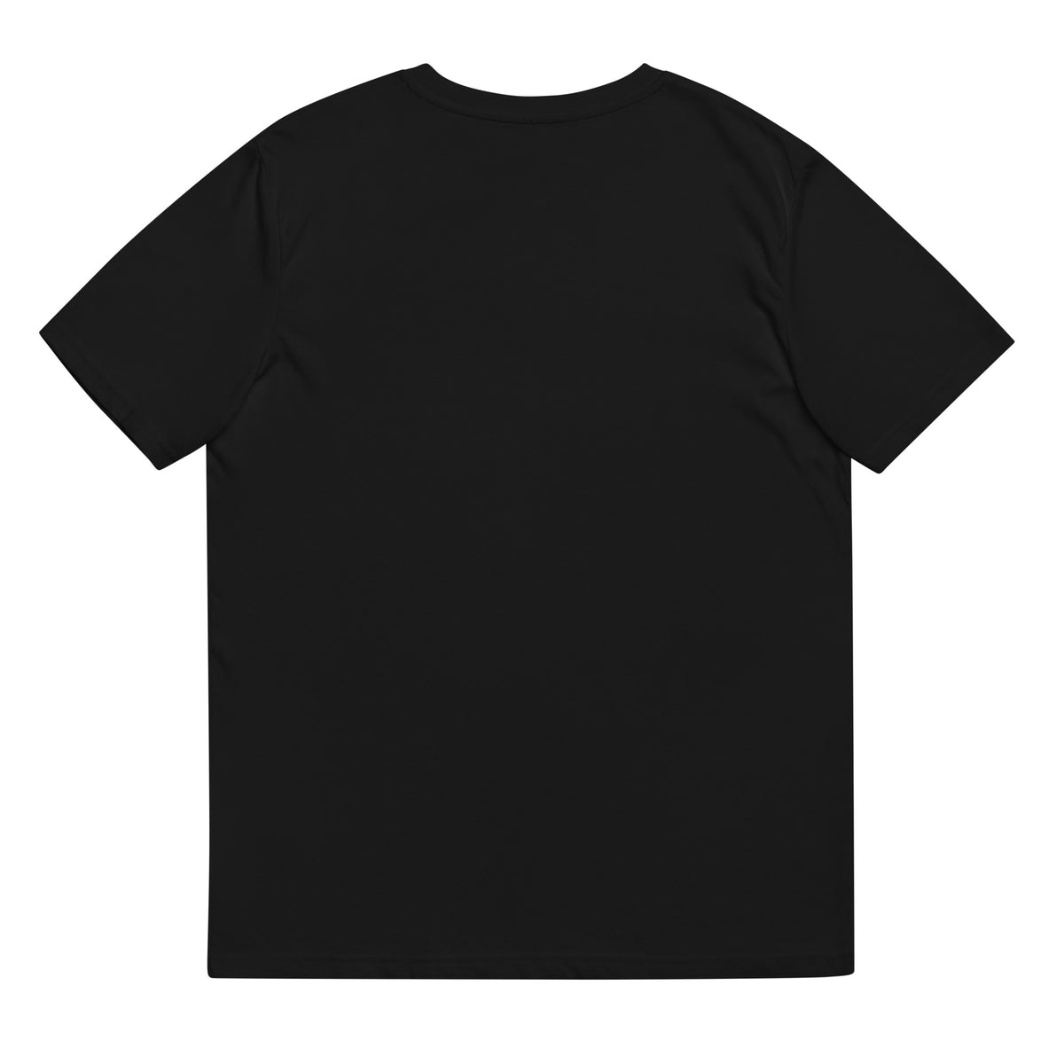 Up the Game Show No Shame organic ribbed neck t-shirt black back — Le Van Kamp Studio