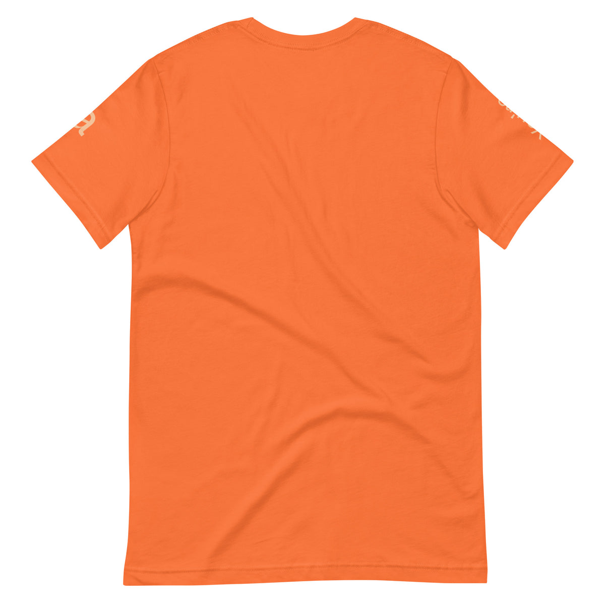 You Are a Fake and You Are Busted t-shirt orange back — Le Van Kamp Studio