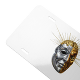 My Brain Explodes vanity license plate — side view, glossy aluminum 12″ × 6″ — Le Van Kamp Studio