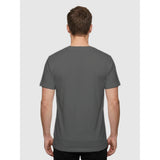 I Am Revolution — back side - unisex dark gray V-neck short sleeve tee by m.v.k | Le Van Kamp Studio