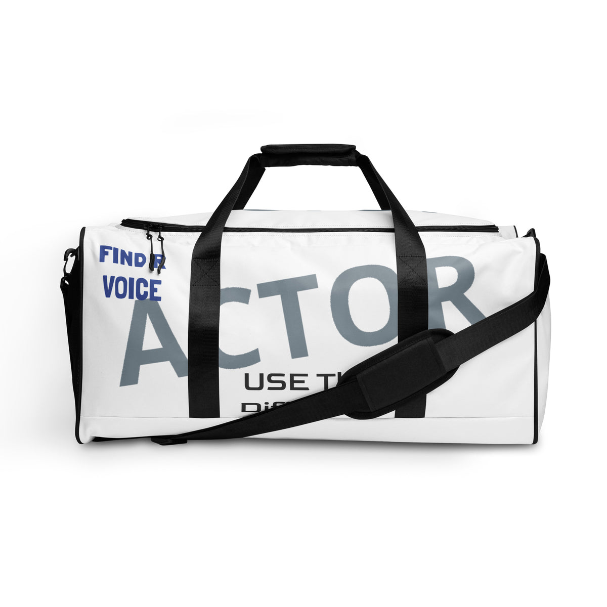 ACTOR UNIVERSE Duffle Bag all-over print front — Le Van Kamp Studio