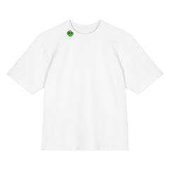 Alien Signal Is Wisdom oversized affirmation tee front — Le Van Kamp Studio