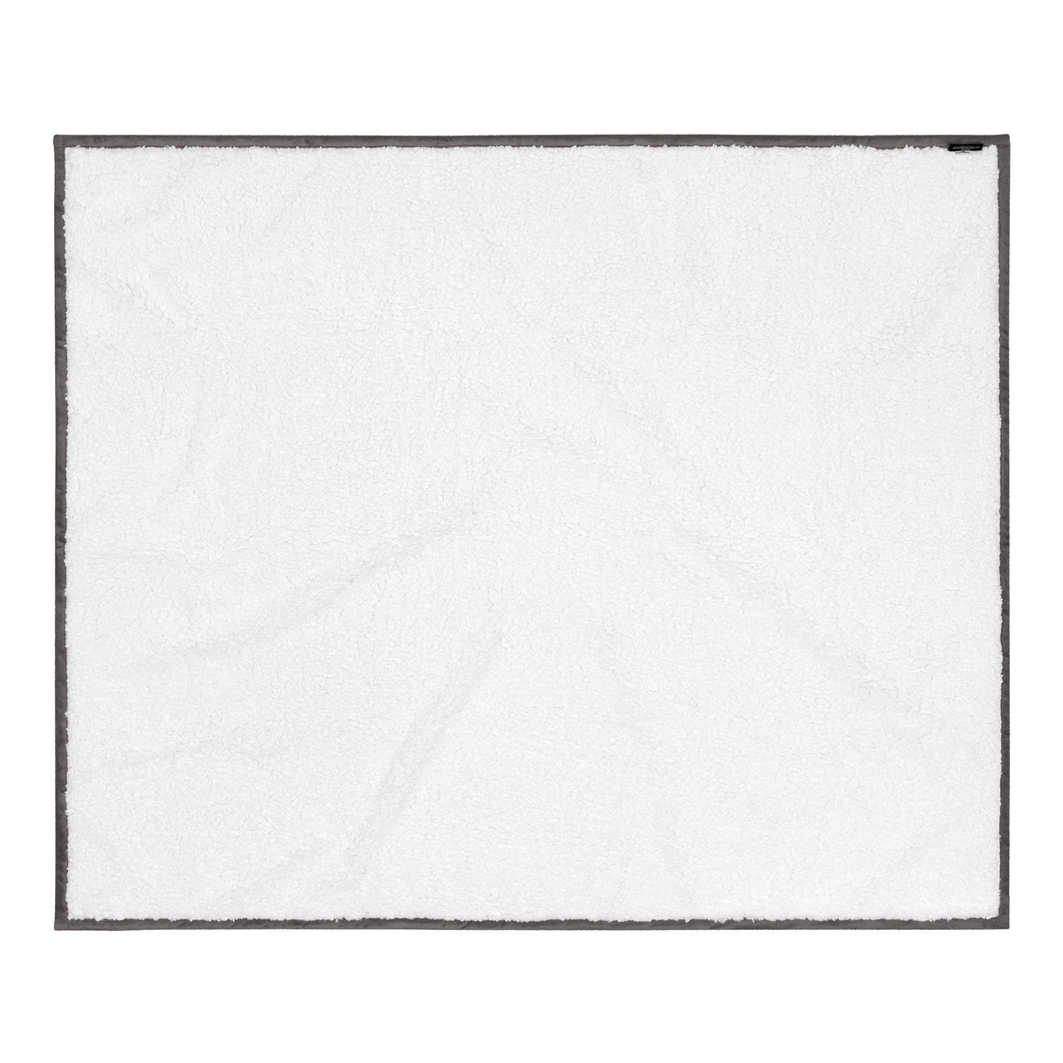 ACTOR Premium Sherpa Blanket heather grey back — Le Van Kamp Studio