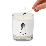 Glass jar soy Blessing HAND wax candle