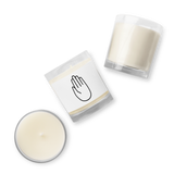 Glass jar soy Blessing HAND wax candle
