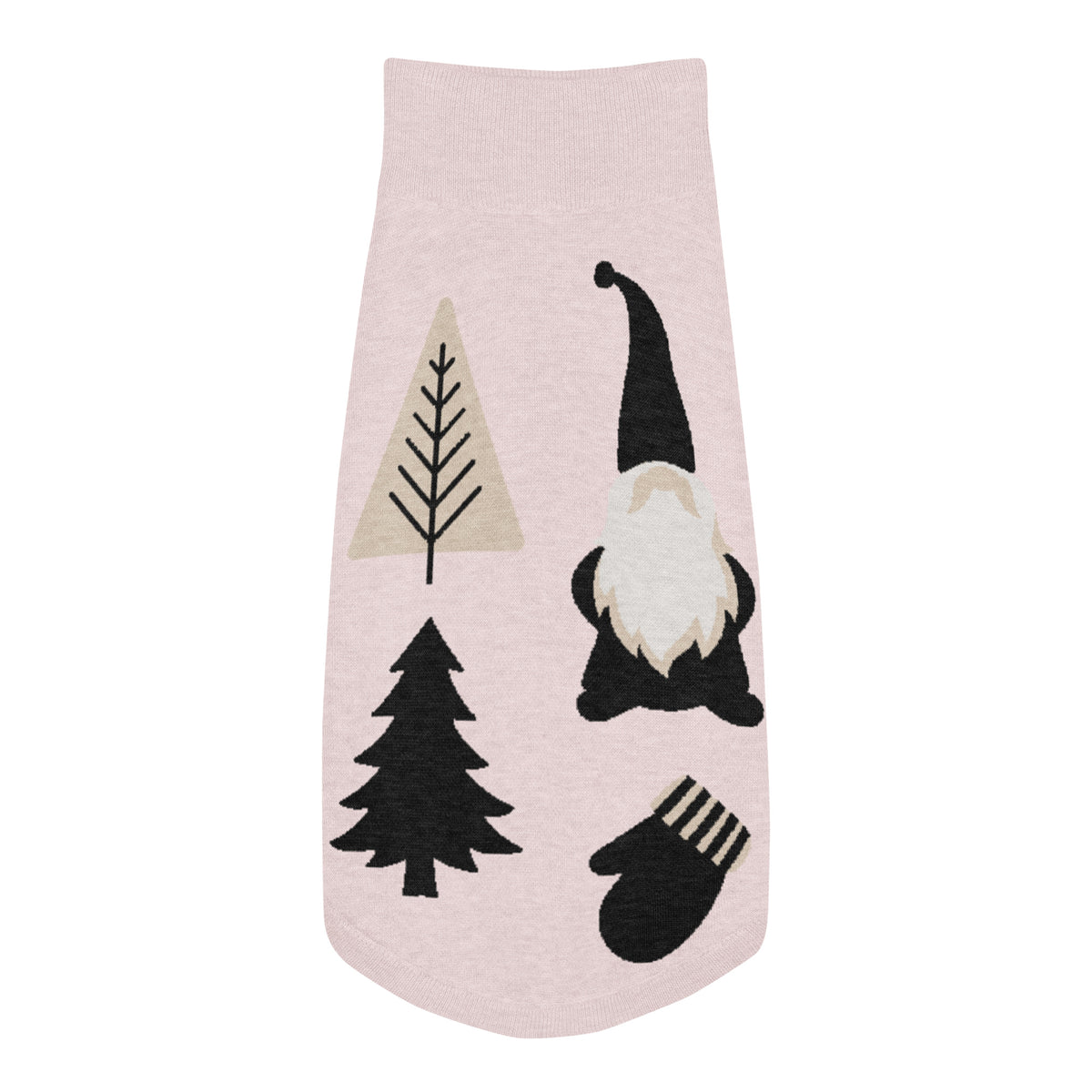 Cold Winter Nights knitted pet sweater front — Le Van Kamp Studio