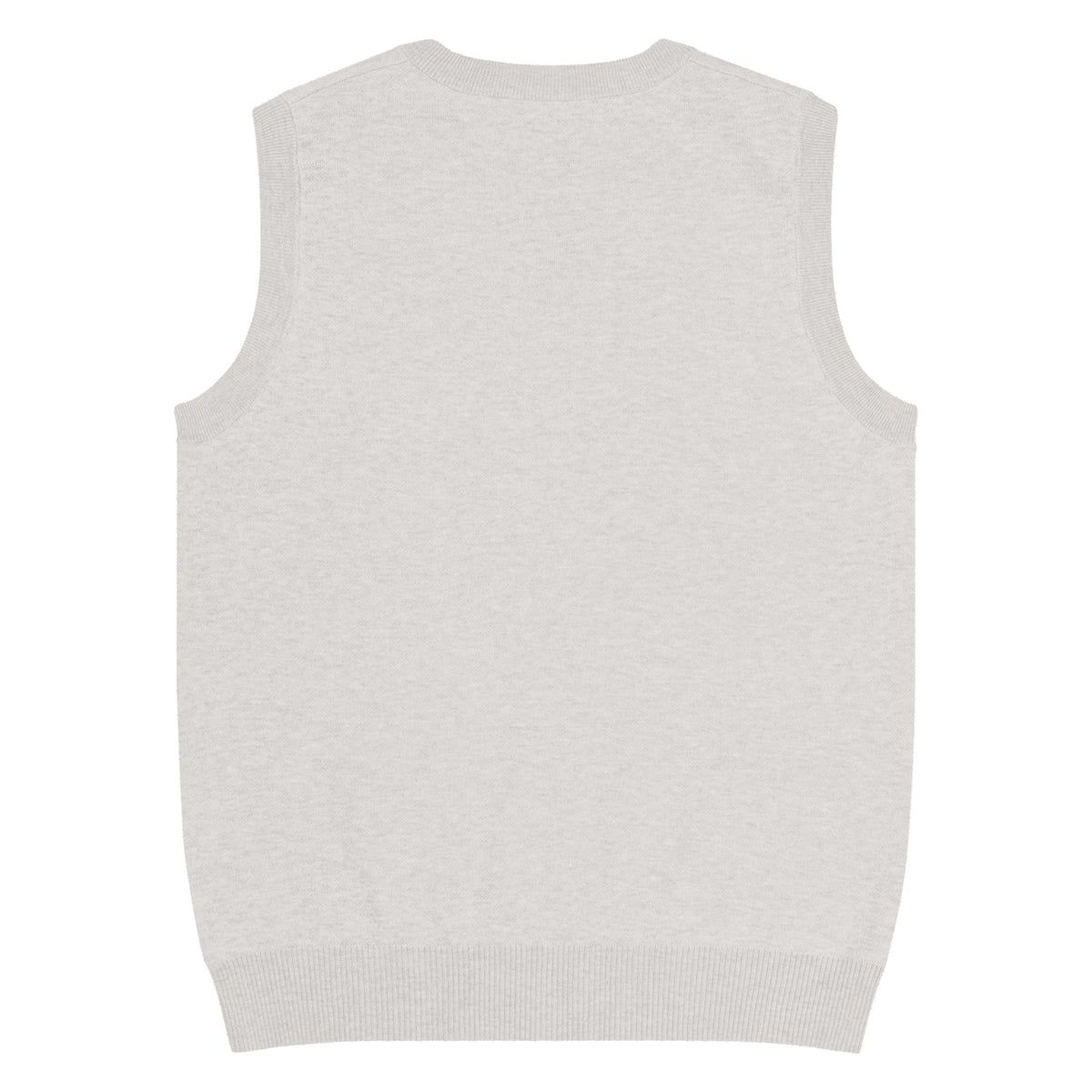 Ward Off the Evil Eye knit v-neck vest back — Le Van Kamp Studio