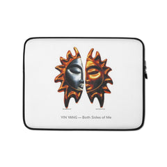 Yin Yang — both sides of me, laptop sleeves and mobile cases Design by Merete Van Kamp for Le Van Kamp Studio
