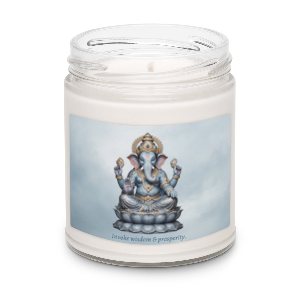 Ganesh Remover of Obstacles soy candle lifestyle — Le Van Kamp Studio	