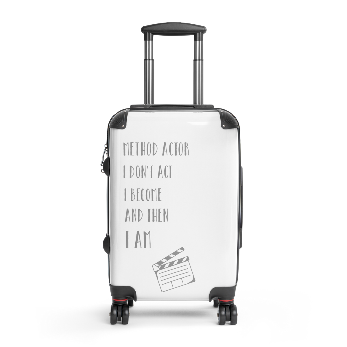 Method Actor hard-shell suitcase black small front — Le Van Kamp Studio
