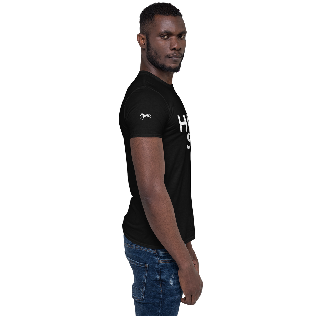 I See You Coming statement unisex tee black front — Le Van Kamp Studio