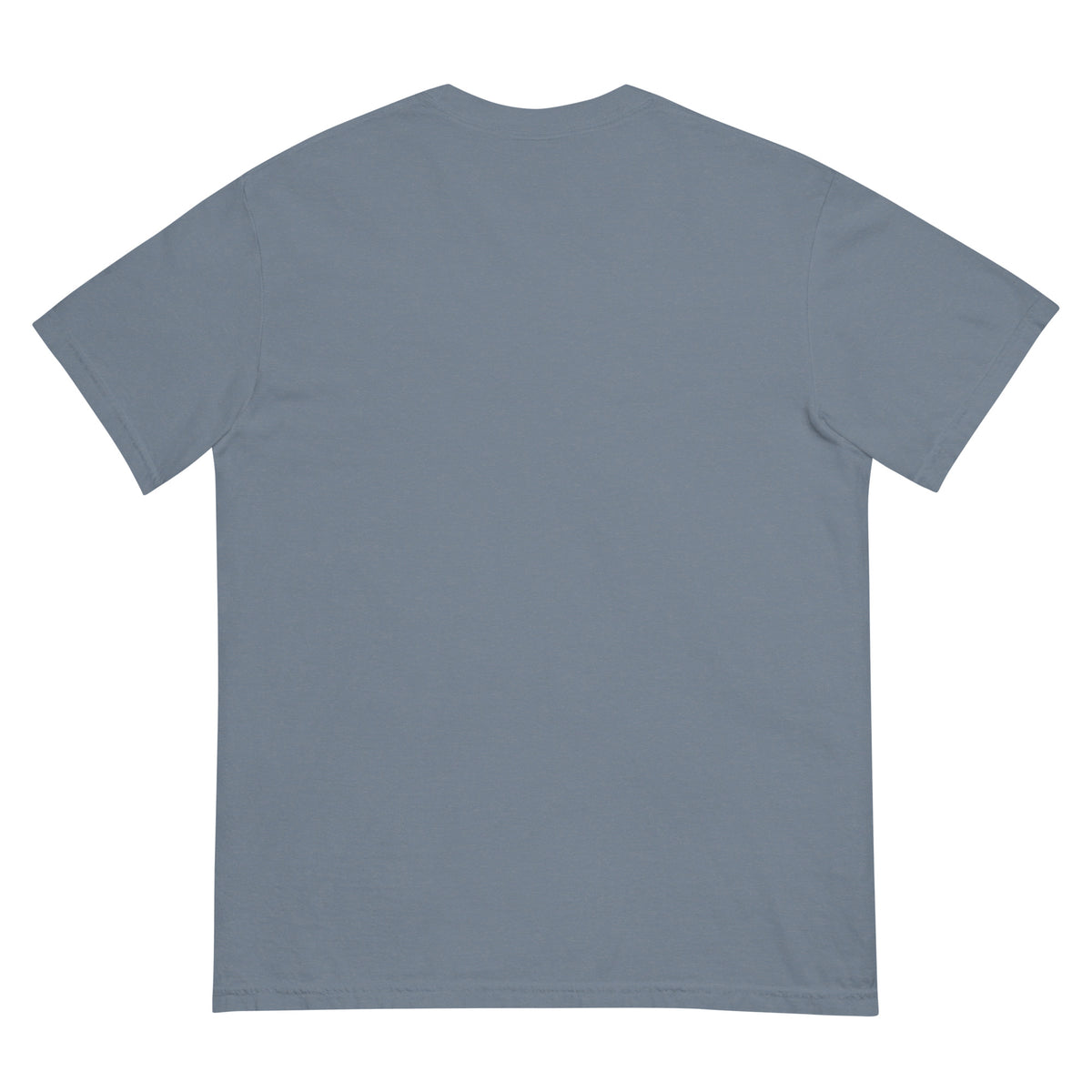 Do You Know What Made Me Do It heavyweight tee blue jean back — Le Van Kamp Studio