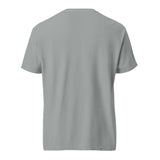 The Mask Explodes graphic tee — back view, garment-dyed granite heavyweight t-shirt — Le Van Kamp Studio