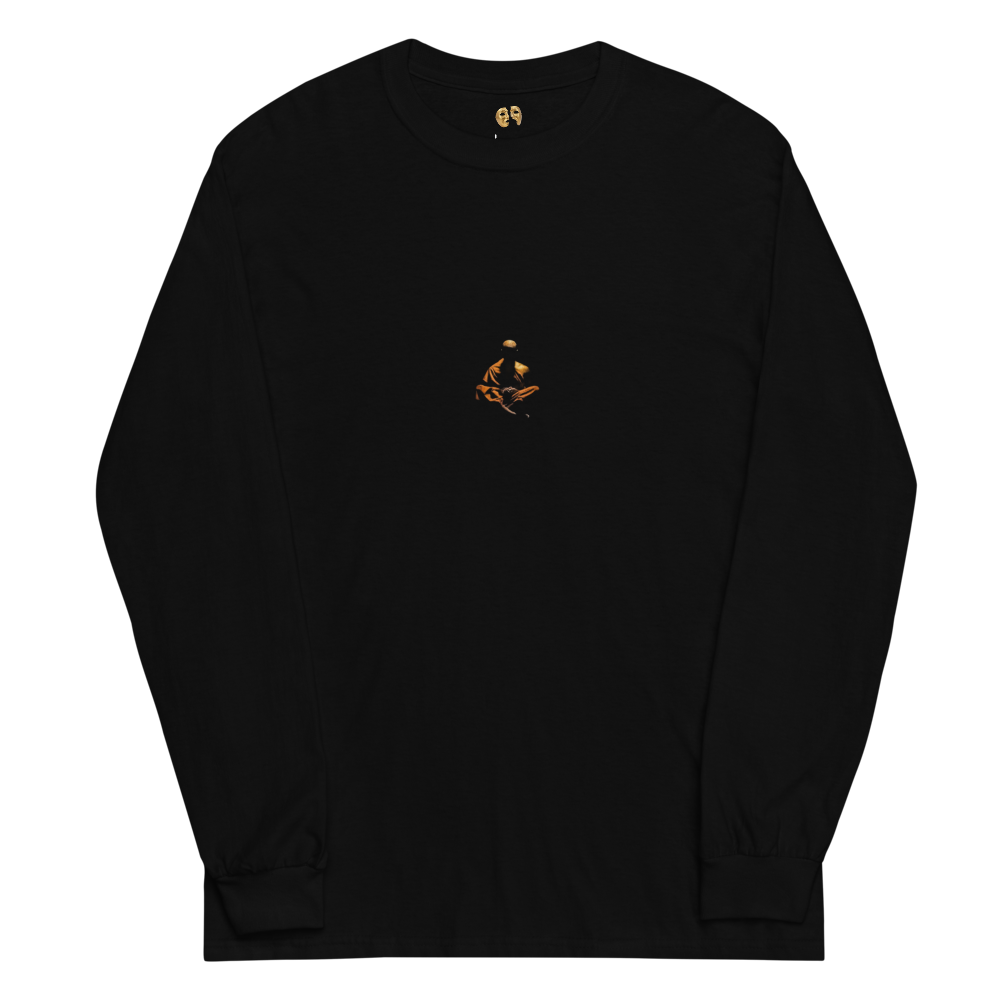 You Are The Chosen One long sleeve shirt Buddha print front — Le Van Kamp Studio