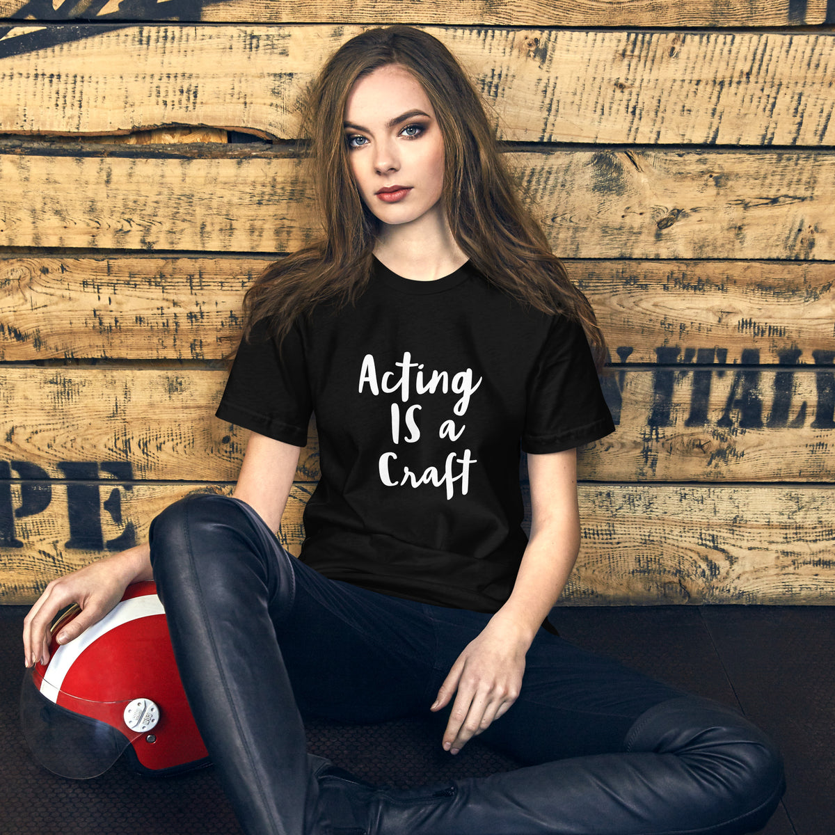 Realize the Investment Needed From You ACTOR affirmation tee in black — Le Van Kamp Studio