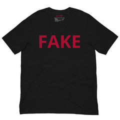 You Are a Fake II affirmation t-shirt black front — Le Van Kamp Studio