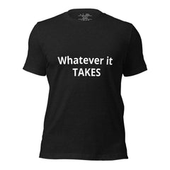 Give It Your All ACTOR affirmation tee black heather front — Le Van Kamp Studio